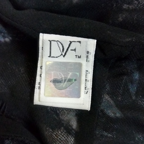 Diane Von Furstenberg | ‘Margarit’ Silk Sheer Lace Trim Slip Stretch Midi Dress - Picture 6 of 8